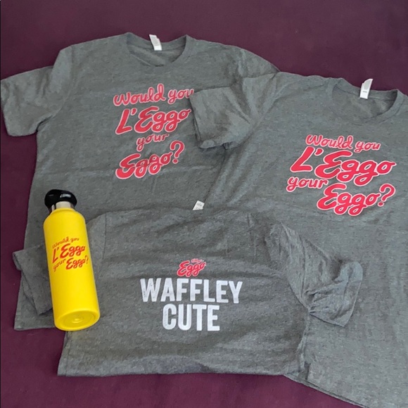 Eggo t shirts and water bottle. - Picture 2 of 2